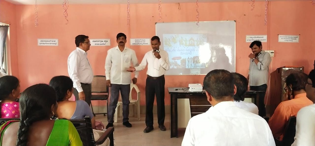 The team at a meeting